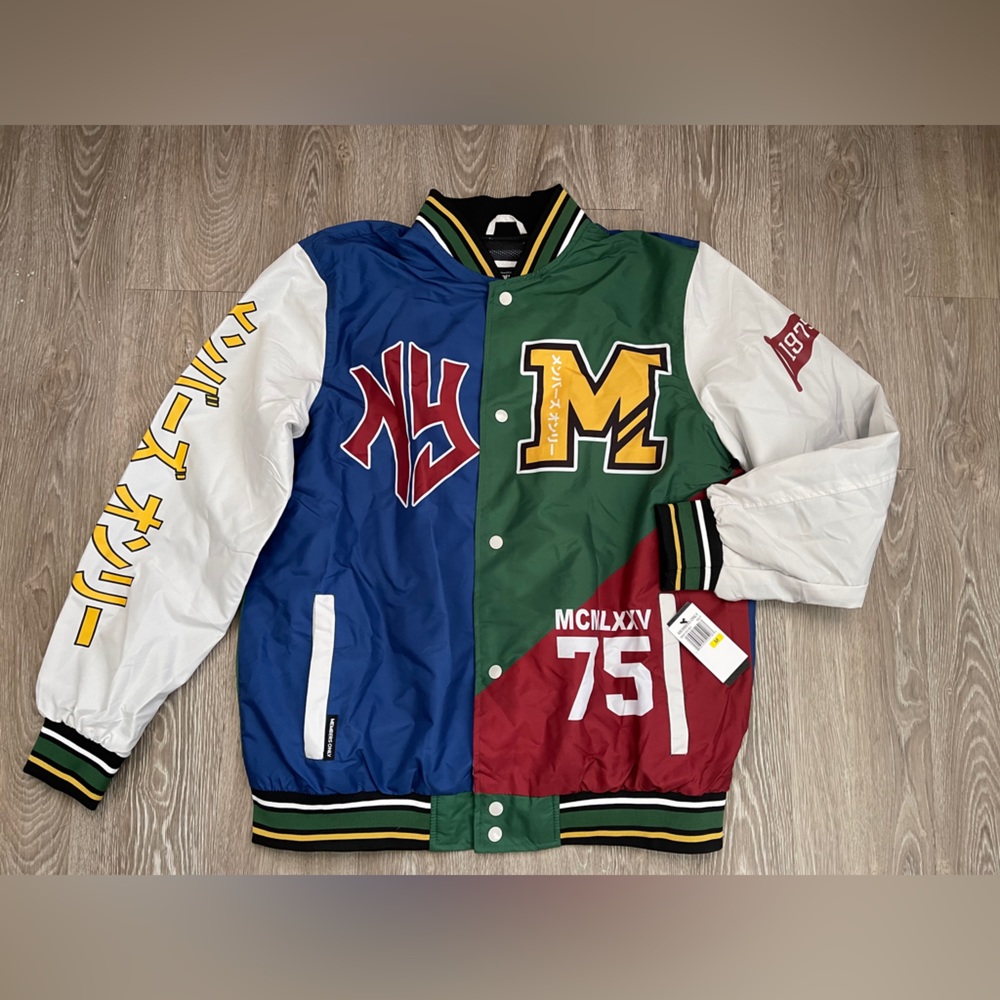 Members Only Color Block Letterman Jacket